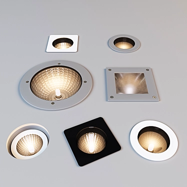 Sleek Built-in Lighting Solution 3D model image 1 