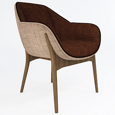 Nido Armchair: Elegant Comfort for Your Home 3D model image 1 