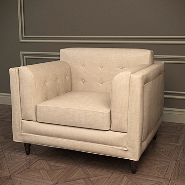 Mestre Armchair: Fratelli Barri's Luxury 3D model image 1 