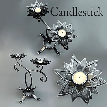 wrought-iron candlestick