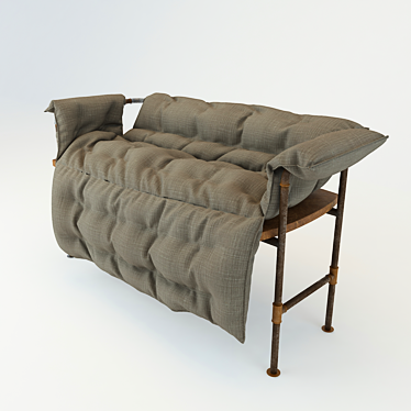 Custom-Design Garden Bench 3D model image 1 