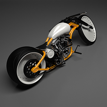 HD Face F**k Custom Harley-Based Motorcycle 3D model image 1 