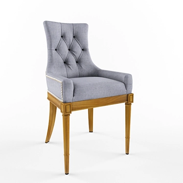 Elegant Upholstered Chair 3D model image 1 