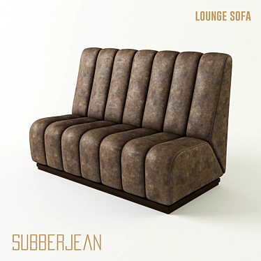 Velvet Lounge Sofa: Subberjean 3D model image 1 