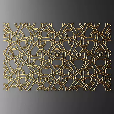 Elegant Wall Panel Decor 3D model image 1 