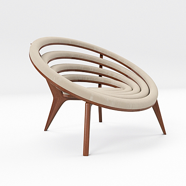 Sleek Orbita Chair 3D model image 1 