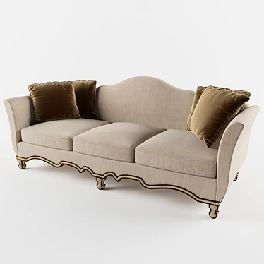 Borghese Luxe Sofa 3D model image 1 