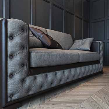 Sleek Miami Sofa: Comfort & Style 3D model image 1 