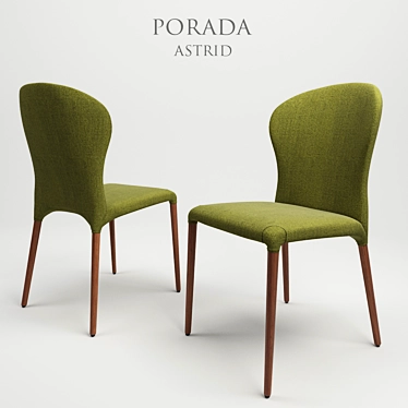 Elegant Porada Astrid Chair 3D model image 1 