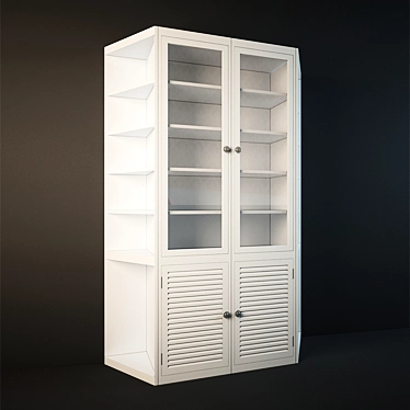 Elegance Display Cabinet 3D model image 1 