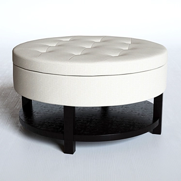 Belham Living Ottoman: Stylish Storage 3D model image 1 