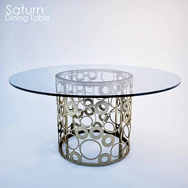 Saturn Dining Table: Modern and Stylish 3D model image 1 
