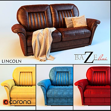 Title: Italian Design Sofa with Unbeatable Comfort 3D model image 1 