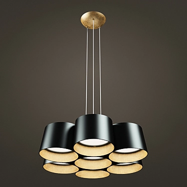 Sleek Marimba Pendant - Modern Elegance 3D model image 1 