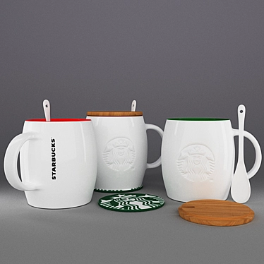 Starbucks Mug: Bold and Beautiful 3D model image 1 