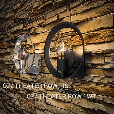 TheaterRow Sconces by Quozel: Sleek and Stylish 3D model image 1 