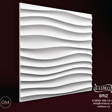 Elegant Gypsum 3D Panels 3D model image 1 