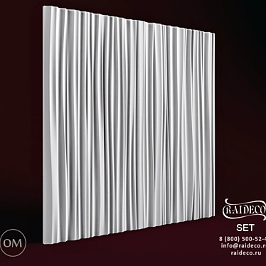 Raideco 3D Gypsum Panels 3D model image 1 