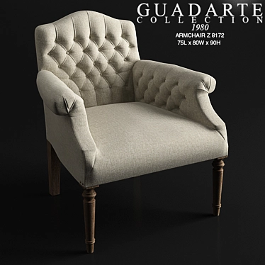 GUADARTE Z 8172 Armchair: Elegant & Comfortable 3D model image 1 