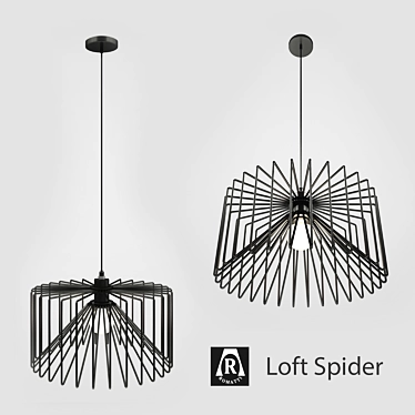 Romatti Loft Spider: Industrial Elegance for your Home 3D model image 1 