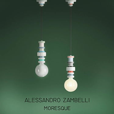 Elegant Seletti Pendant Light 3D model image 1 