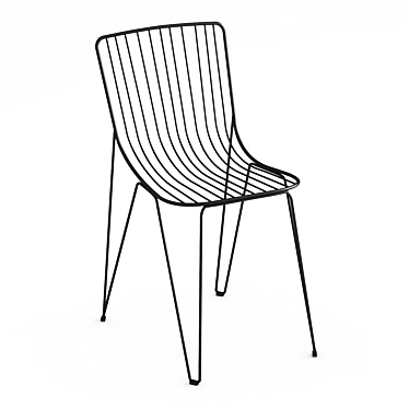 Monaco Chair: Durable Outdoor Seating 3D model image 1 
