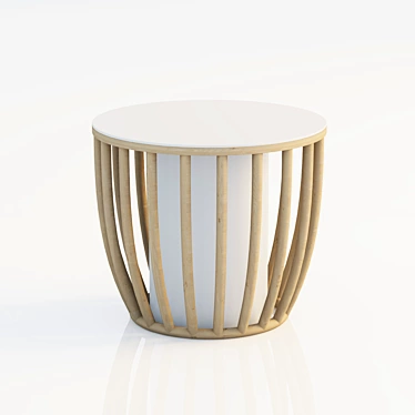 Elegant Round Table by Expormim 3D model image 1 