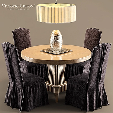 Elegant Vittorio Grifoni Table Set 3D model image 1 