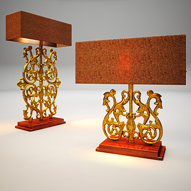 Elegance Illuminated: Modern Table Lamp 3D model image 1 