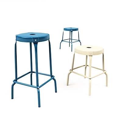 Sleek Barstool - 63cm Height 3D model image 1 