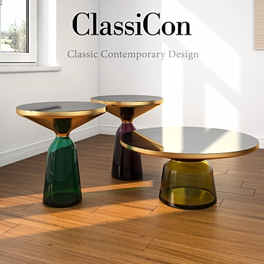 Modern Glass Base Coffee Tables by Classicon 3D model image 1 