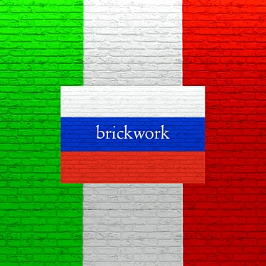 Dual-Colored Brick: Versatile and Stylish 3D model image 1 