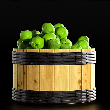 Healthy Green Apples 3D model image 1 