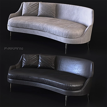 Flexform Guscio: Elegant and Versatile Sofa 3D model image 1 