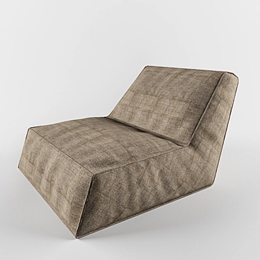 Sleek Modern Armchair 3D model image 1 