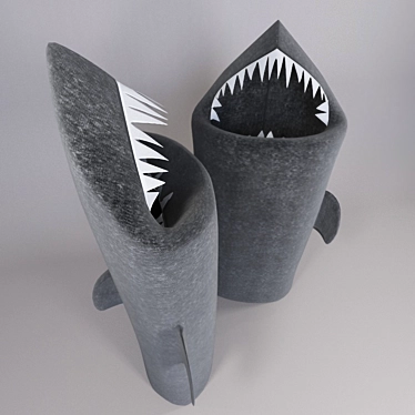 Hungry Shark Laundry Basket 3D model image 1 