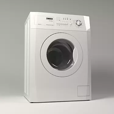 Zanussi Lightweight Washer - Sleek Design 3D model image 1 