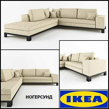 Cozy Corner Sofa: IKEA NOGERSUND 3D model image 1 