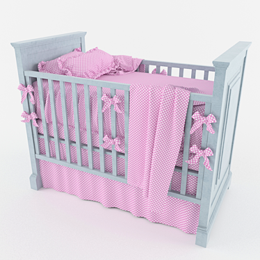 Cozy Dreams Children's Bed 3D model image 1 