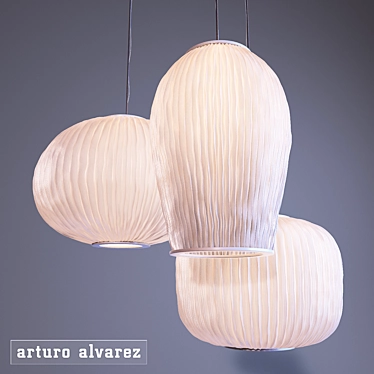 Coral CO04-3 Pendant Light 3D model image 1 