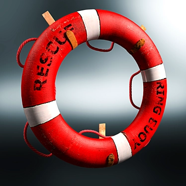 Rescue Ring: Sturdy Safety Essential 3D model image 1 