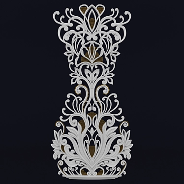 Elegant Pattern Pitcher 3D model image 1 