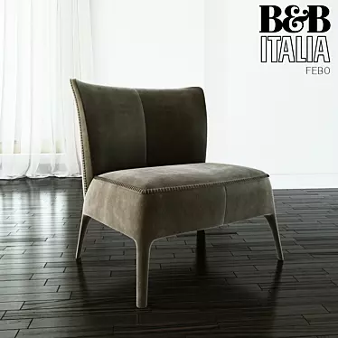 FEBO Low Chair by B&B Italia: Timeless Elegance 3D model image 1 