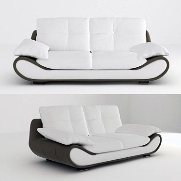 Modern Italian Style Sofa 3D model image 1 