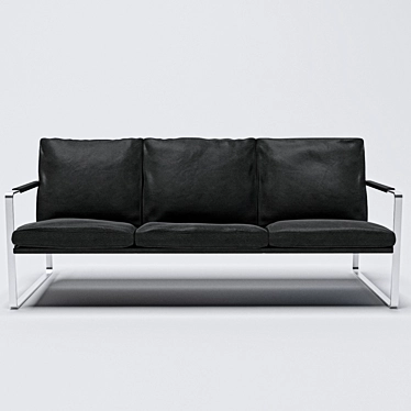 Fabricius: Sleek and Stylish 3-Seater Sofa 3D model image 1 