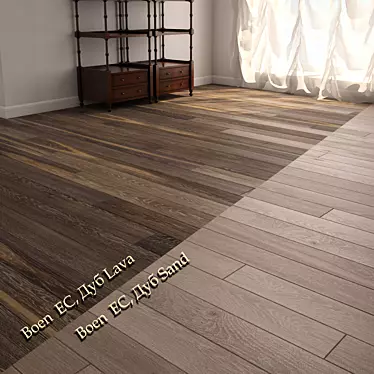 Boen EU Oak Parquet - Lava & Sand 3D model image 1 