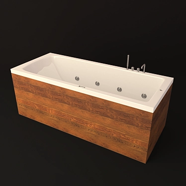Elegant HAFRO EVA Bathtub 3D model image 1 