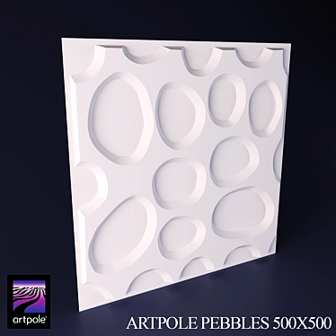 Bamboo ArtPebbles: Natural Cellulose Fiber Tiles 3D model image 1 