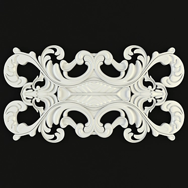 Stylish Stucco Panel Accent 3D model image 1 