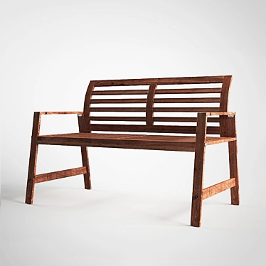 Relax & Lounge: Outdoor Bench 3D model image 1 